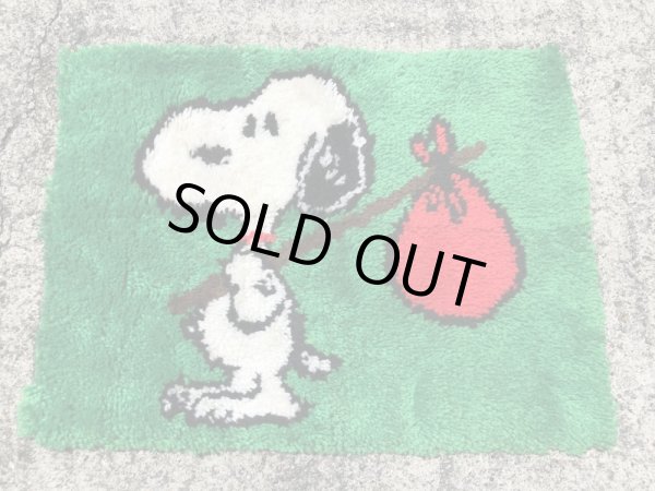 スヌーピー ヴィンテージ ラグマット ピーナッツ 70’s