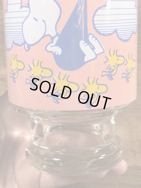 スヌーピー　ビンテージ　ビッググラス　ウッドストック　70年代