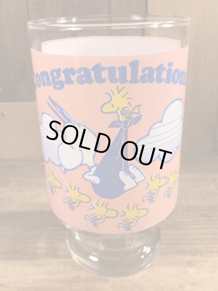 スヌーピー　ビンテージ　ビッググラス　ウッドストック　70年代