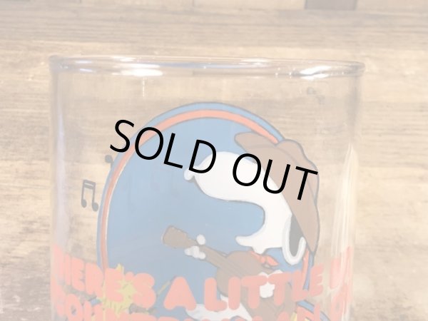 スヌーピー　ビンテージ　ビッググラス　ウッドストック　70年代