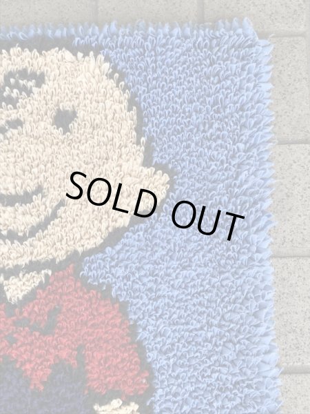 チャーリーブラウン ビンテージ ラグマット スヌーピー 70年代