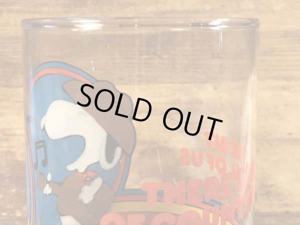 スヌーピー　ビンテージ　ビッググラス　ウッドストック　70年代