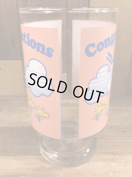 スヌーピー　ヴィンテージ　ビッググラス　ウッドストック　70’s