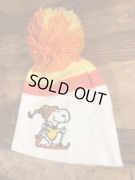 スヌーピー　ヴィンテージ　ニット帽　ピーナッツ　70’s