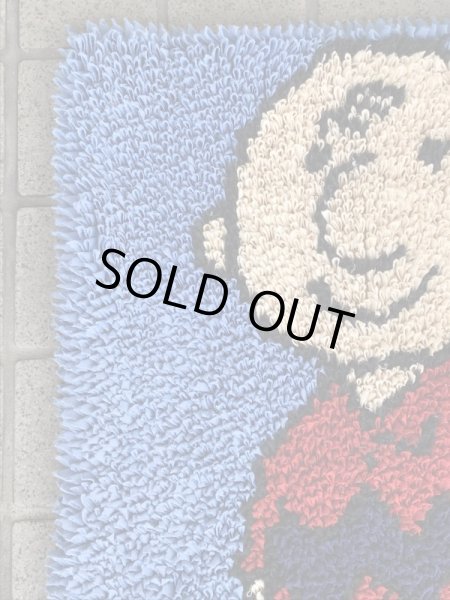 チャーリーブラウン ヴィンテージ ラグマット スヌーピー ピーナッツギャング