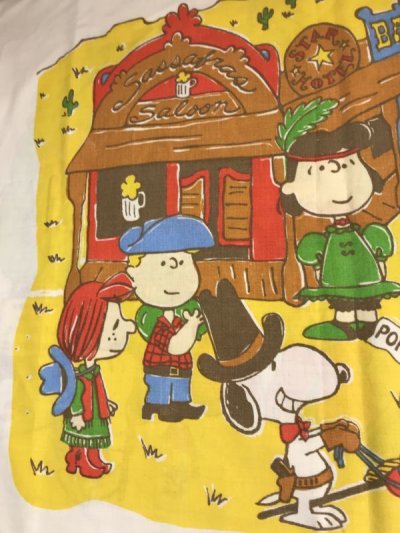 画像2: Peanuts Snoopy Story Pillow Case スヌーピー ビンテージ ピローケース 枕カバー 70年代