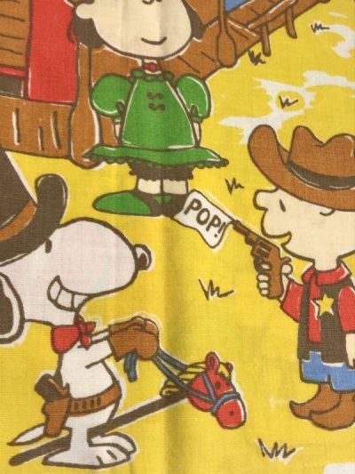 画像3: Peanuts Snoopy Story Pillow Case スヌーピー ビンテージ ピローケース 枕カバー 70年代