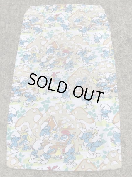 スマーフ　ヴィンテージ　ボックスシーツ　生地　80年代