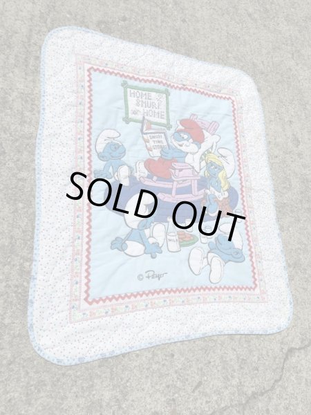 スマーフ　ヴィンテージ　敷物　お布団　80’s