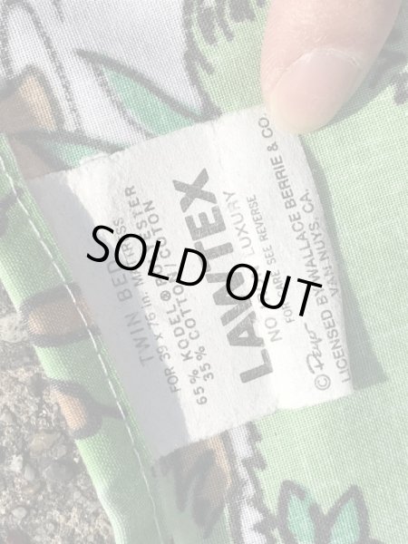 スマーフ　ヴィンテージ　ベッドシーツ　生地　80’s