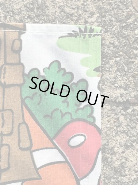 スマーフ　ヴィンテージ　ベッドシーツ　生地　80’s