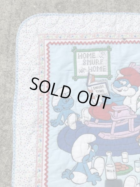 スマーフ　ヴィンテージ　敷物　お布団　80’s