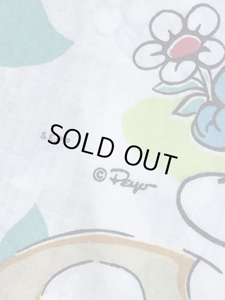 スマーフ　ビンテージ　ベッドシーツ　生地　80年代