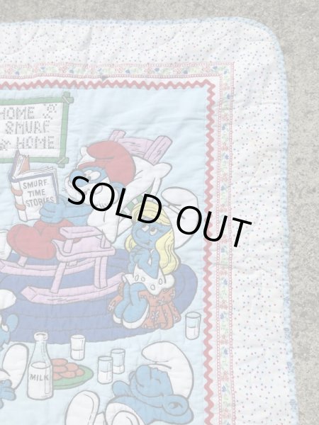 スマーフ　ビンテージ　敷物　お布団　80年代