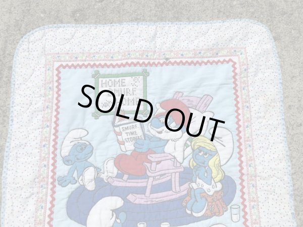 スマーフ　ヴィンテージ　敷物　お布団　80’s