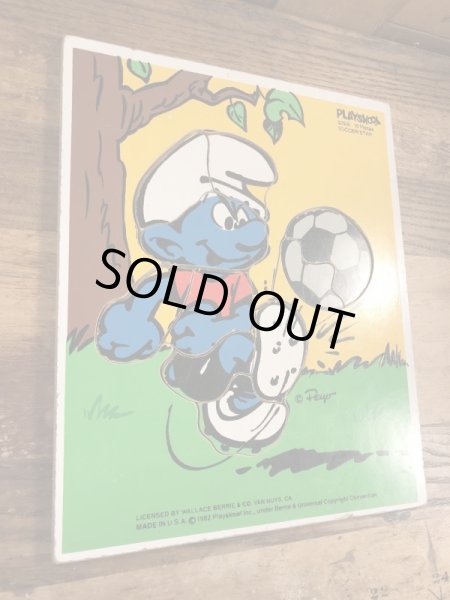 スマーフ ビンテージ ウッドパズル 80年代