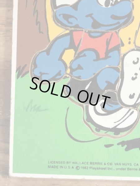 スマーフ ヴィンテージ ウッドパズル 80’s