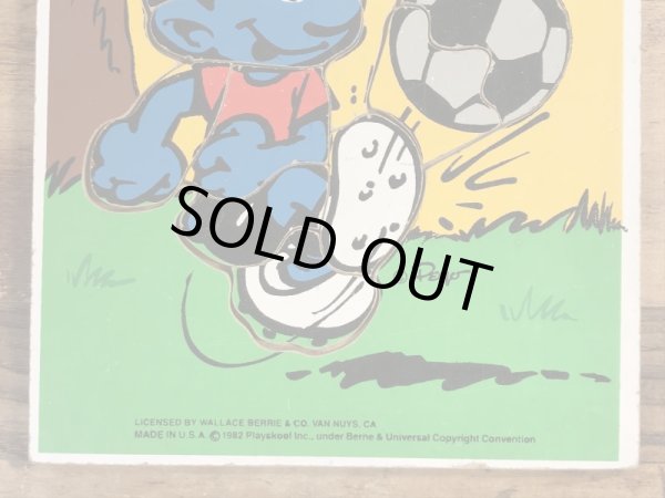 スマーフ ビンテージ ウッドパズル 80年代