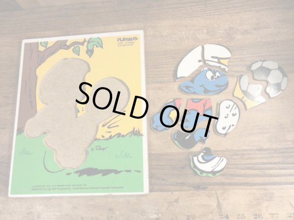 スマーフ ビンテージ ウッドパズル 80年代