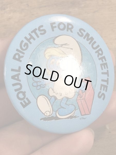 スマーフ　ビンテージ　缶バッジ　スマーフェット　80年代