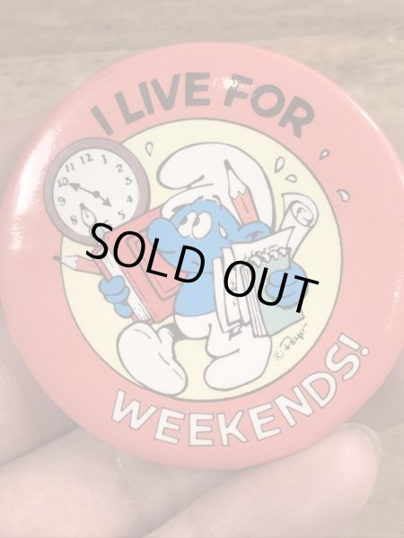 スマーフ　ビンテージ　缶バッジ　80年代