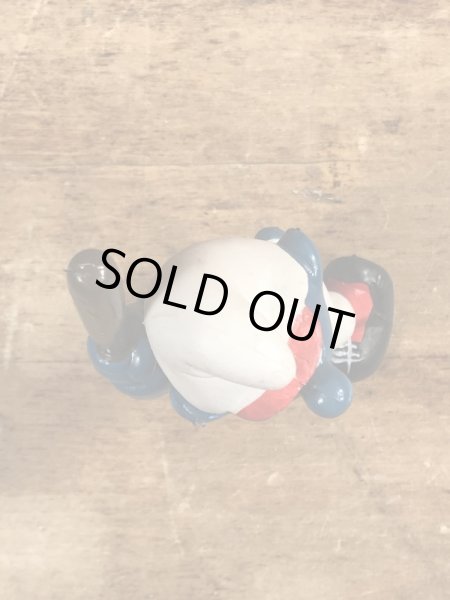 スマーフ　ビンテージ　PVCフィギュア　野球　80年代