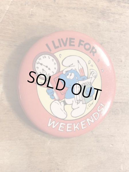 スマーフ　ビンテージ　缶バッジ　80年代