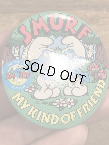 Smurf　ビンテージ　缶バッジ　スマーフ　80年代