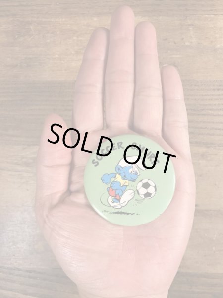 スマーフ　ヴィンテージ　缶バッチ　雑貨　80’s