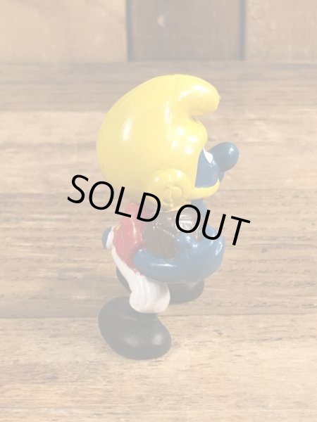 スマーフ　ビンテージ　PVCフィギュア　ラグビー　80年代