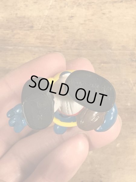 スマーフ　ヴィンテージ　PVCフィギュア　ラグビー　80’s