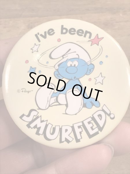 スマーフ　ビンテージ　缶バッジ　雑貨　80年代