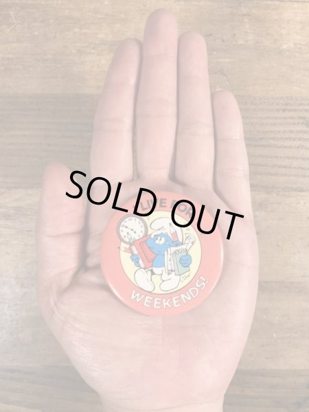 スマーフ　ビンテージ　缶バッジ　80年代