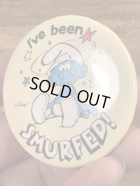 スマーフ　ヴィンテージ　缶バッチ　雑貨　80’s