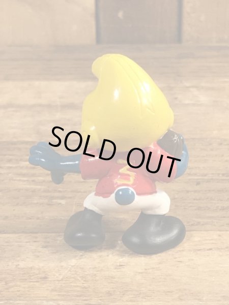 スマーフ　ヴィンテージ　PVCフィギュア　ラグビー　80’s