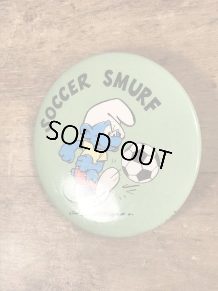 スマーフ　ヴィンテージ　缶バッチ　雑貨　80’s