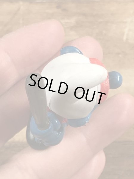 スマーフ　ビンテージ　PVCフィギュア　野球　80年代