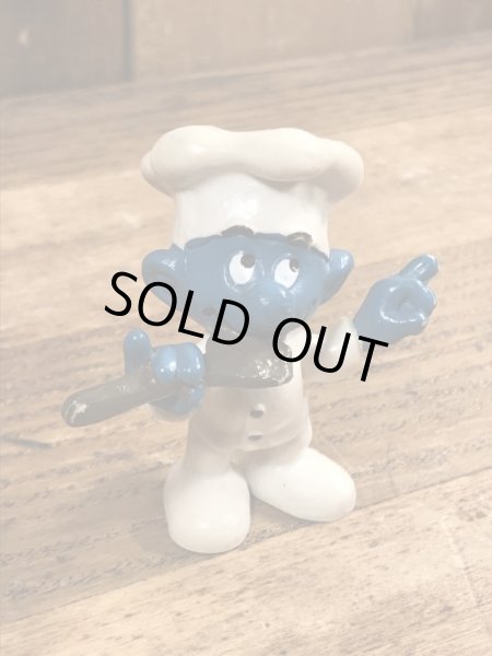 スマーフ　ビンテージ　PVCフィギュア　シェフ　70年代