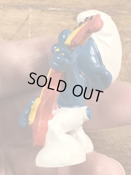 Smurf　ヴィンテージ　PVCフィギュア　ギター　70’s