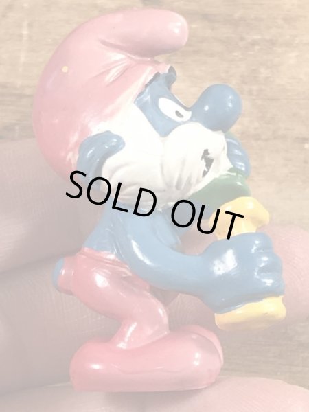 パパスマーフ　ヴィンテージ　PVCフィギュア　科学者　80’s