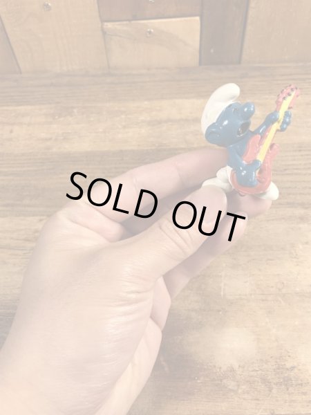 Smurf　ヴィンテージ　PVCフィギュア　ギター　70’s