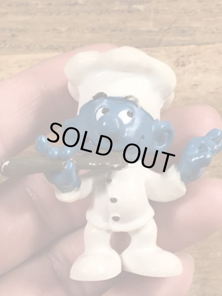 スマーフ　ビンテージ　PVCフィギュア　シェフ　70年代