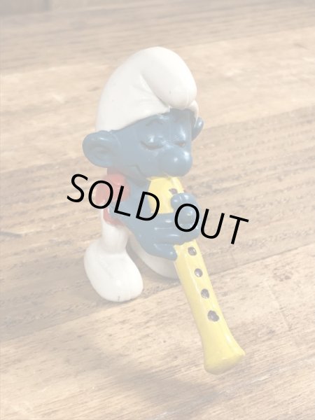 スマーフ　ビンテージ　PVCフィギュア　縦笛　70年代