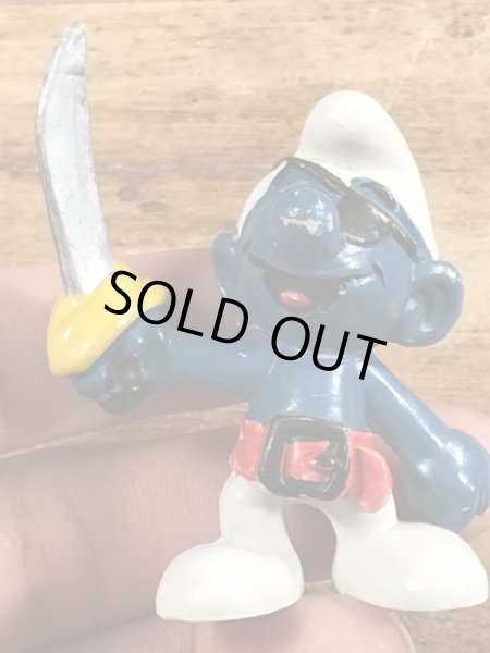 スマーフ　ビンテージ　PVCフィギュア　海賊　70年代