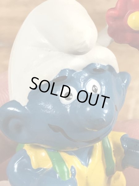 スマーフ　ビンテージ　PVCフィギュア　登山　70年代