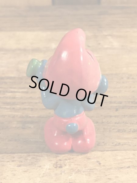 パパスマーフ　ヴィンテージ　PVCフィギュア　科学者　80’s