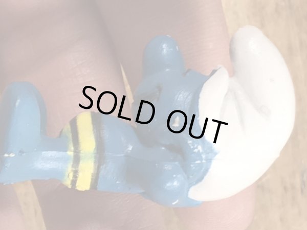 スマーフ　ビンテージ　PVCフィギュア　日向ぼっこ　70年代