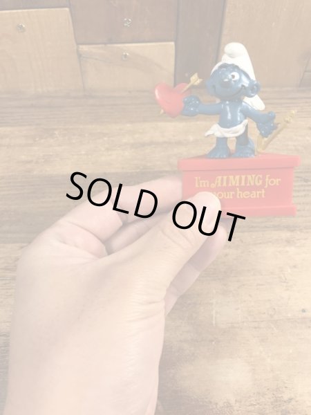 Smurf　ヴィンテージ　PVCフィギュア　メッセージ　70’s