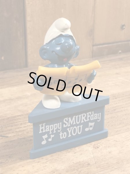 スマーフ　ビンテージ　PVCフィギュア　メッセージ　70年代