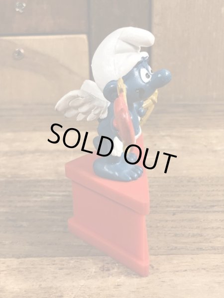 スマーフ　ビンテージ　PVCフィギュア　台付き　70年代